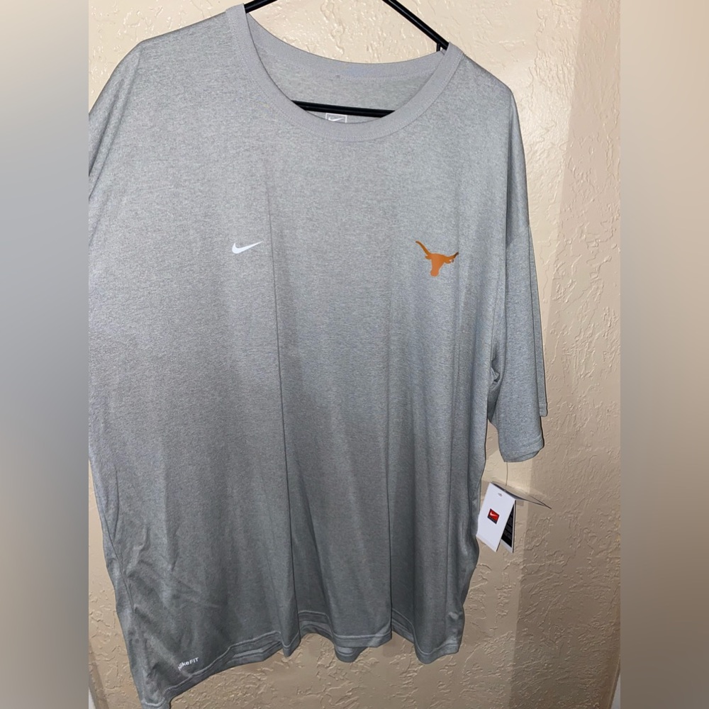 Nike Brand Texas Longhorn Dry-Fit light Gray size 3XL